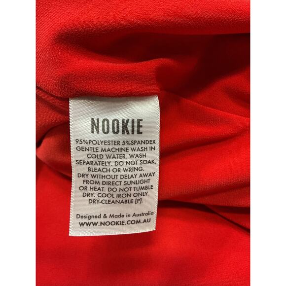 Nookie 'Bailey' Red  Crepe Gown Size S - Picture 5 of 5